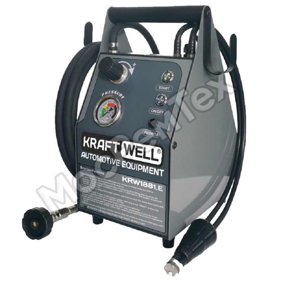 Установка электрическая для прокачки гидросистем автомобиля 220В KraftWell KRW1881.E