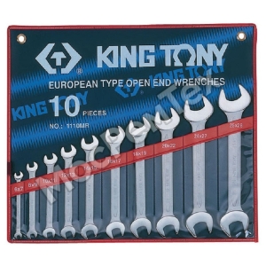 KING TONY 1110MR Набор рожковых ключей, 6-28 мм, 10 предметов