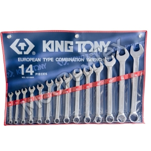 KING TONY 1214MR Набор комбинированных ключей, 10-32 мм, 14 предметов