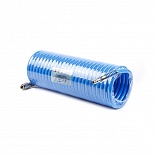 Шланг воздушный полиуретановый, спиральный D10х14 мм, 10 м KraftWell KRW-HC101410
