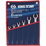 KING TONY 1306MR Набор разрезных ключей, 8-22 мм, 6 предметов