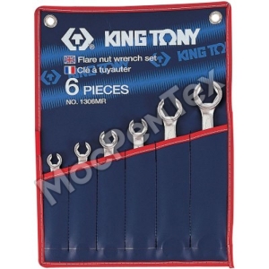 KING TONY 1306MR Набор разрезных ключей, 8-22 мм, 6 предметов