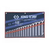 KING TONY 1218MR01 Набор комбинированных ключей, 6-24 мм, 18 предметов
