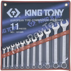 KING TONY 1211MR  Набор комбинированных ключей, 8-24 мм, 11 предметов