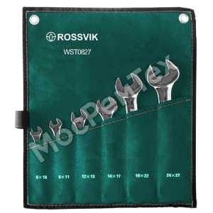 WST0827 Набор ключей рожковых ROSSVIK 8-27мм, 6шт
