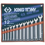 KING TONY 1212MR Набор комбинированных ключей, 8-22 мм, 12 предметов