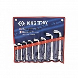 KING TONY 1808MR Набор торцевых L-образных ключей, 8-19 мм, 8 предметов