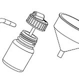 SATA Набор баночек с трубкой и фильтрами для SATA minijet 4