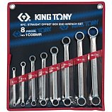 KING TONY 1C08MR Набор накидных ключей, 6-22 мм 8 предметов