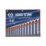 KING TONY 1215MR01 Набор комбинированных ключей, 8-24 мм, 14 предметов