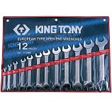 KING TONY 1112MR Набор рожковых ключей, 6-32 мм, 12 предметов 