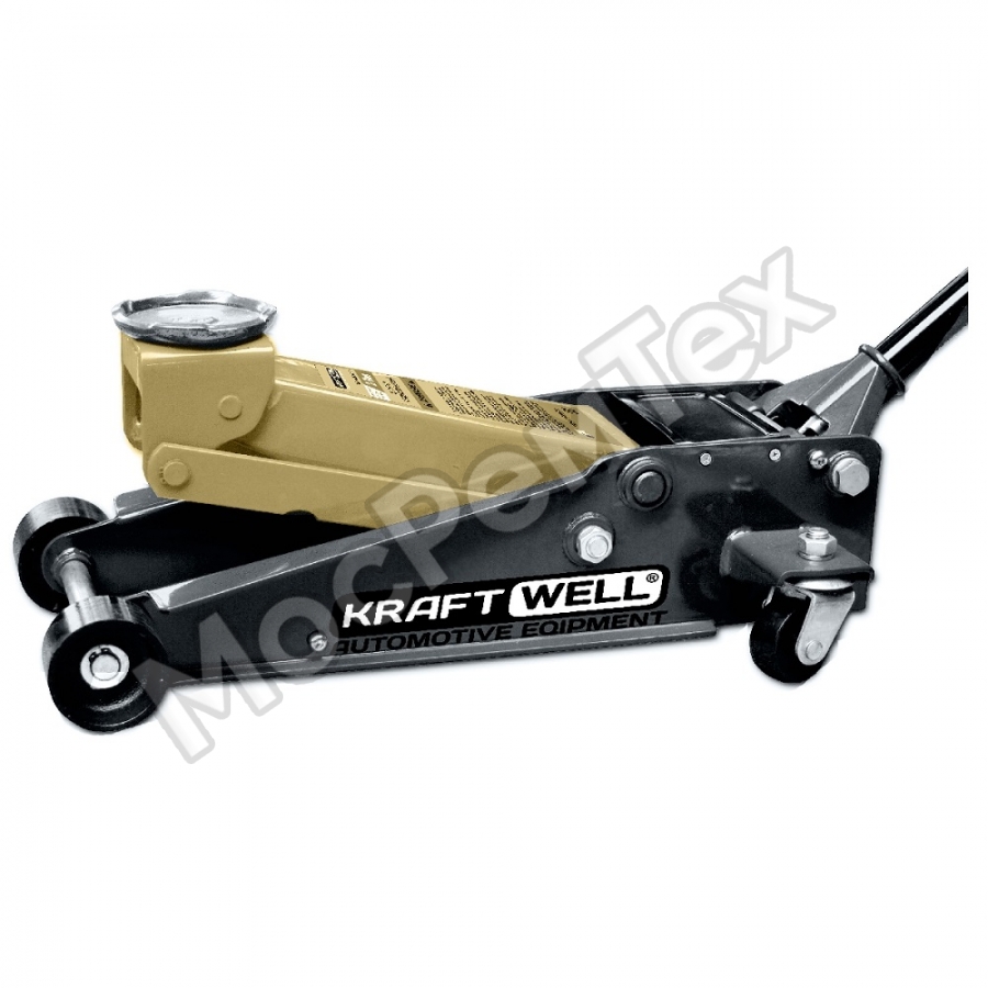 KraftWell KRWFJ3D_gold Домкрат подкатной гидравлический г/п 3000 кг. 